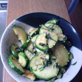 mocoyo's cooksnap of when they made 簡単☆ズッキーニのごま塩炒め.