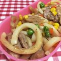 Bunnirella's cooksnap of when they made ダシダで、旨味たっぷり焼きうどん.