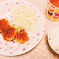 Mei＊☆'s cooksnap of when they made 簡単お弁当♬揚げない柔らか豚コマとんかつ.
