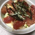 クックI6NLMD☆'s cooksnap of when they made ハマった！絶品アボカドまぐろとろろ丼♬.