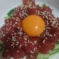 ぷっちかおりんご's cooksnap of when they made あんにゃのマグロのユッケ風♡.