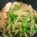 生まれは蜂蜜's cooksnap of when they made 水菜と大根の煮物.
