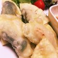 ☆☆hiro's cooksnap of when they made ポパイより強く！？（餃子の皮で包み揚げ）.