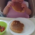 ポニーリボン's cooksnap of when they made 離乳食後期　ゴマときな粉のホットケーキ.