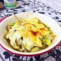 ManuYs's cooksnap of when they made ☆きのこの温玉チーズ焼き☆.
