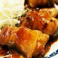 ぽちょちゃん719's cooksnap of when they made 豚肉の肉巻き.
