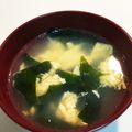 ＨｉｃｃｏＮ's cooksnap of when they made わかめ卵スープ.