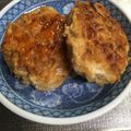 ミラクルring's cooksnap of when they made 蓮根入り つくね照焼きハンバーグ.