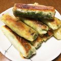 YUKIKI☆'s cooksnap of when they made キャベツの外葉とハムで☆節約焼き春巻き.
