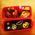 クックJHRR08☆'s cooksnap of when they made ハロウィン☠おばけキャラ弁.