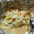 ☆真冬☆'s cooksnap of when they made 鮭のホイル焼き バジルマヨソース.