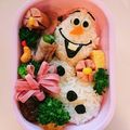 ＊凛花＊'s cooksnap of when they made アナ雪＊オラフ弁当.
