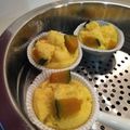 IZ0908's cooksnap of when they made HMで簡単♡かぼちゃ蒸しパン.