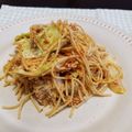 junquo;9's cooksnap of when they made 鯖缶で♪トマト＆バジルのパスタ.