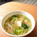 caruga's cooksnap of when they made 節約♢もやしと豆腐のさっぱりスープ.