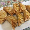sayoのmenu's cooksnap of when they made かぼちゃ煮物リメイク！チーズ入り揚げ餃子.