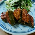 ａｉｔｏ24's cooksnap of when they made ピーマンの鶏肉詰め 照り焼き風.