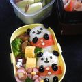 はる大ハム♡'s cooksnap of when they made 簡単キャラ弁☆俵パンダおにぎり♪.