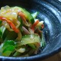 バナナざくろ's cooksnap of when they made キュウリとクラゲの中華和え.