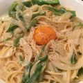 コペン0502's cooksnap of when they made 【簡単】ピーマンと玉ねぎのクリームパスタ.