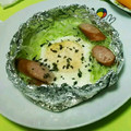 抹茶☆あいす's cooksnap of when they made ◎簡単◎卵ともやしのホイル包み蒸し.