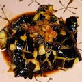maccheroni's cooksnap of when they made 簡単！揚げない！茄子の香味煮浸し.