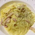 夕飯は６時です's cooksnap of when they made 失敗なしの絶品カルボナーラ♪.