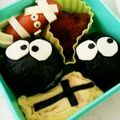 ゆきもん♪'s cooksnap of when they made 運動会キャラ弁ハロウィンまっくろくろすけ.