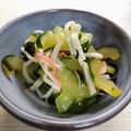 Misato's cooksnap of when they made キュウリ・ワカメ・カニカマの生姜酢の物.