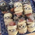 Ｍａｙｕｍｉ１８'s cooksnap of when they made ハロウィン！肉巻きミイラおにぎり.