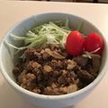 micchanhi's cooksnap of when they made 簡単ランチ‼ピリ辛肉味噌丼.