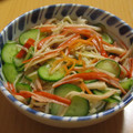 もんしゅしゅ's cooksnap of when they made カニカマで☆きゅうりの酢の物.