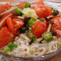 くっくのん's cooksnap of when they made さっぱり！トマトとオクラそうめん＊.
