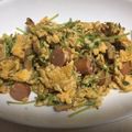 クックI6NLMD☆'s cooksnap of when they made ダシダで、卵・豆苗・ウインナーの炒め物.