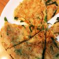 ダッシュちえ蔵's cooksnap of when they made 血液循環に良い・にらと桜えびのチヂミ。.