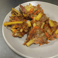 クックYHKEN1☆'s cooksnap of when they made ◆ゴボウ香る♪さつま芋と鶏挽肉のかき揚げ.