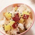 かぢぇ's cooksnap of when they made 炊飯器でｶﾝﾀﾝ＊さつま芋ごはん.
