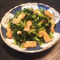 あべかわもちお's cooksnap of when they made 大根葉と油揚げのごま油炒め.