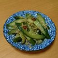 namiichi's cooksnap of when they made 生姜が決め手！じゃこときゅうりの炒め浸し.