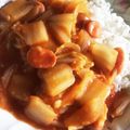 ちびまめママ◎'s cooksnap of when they made ヘルシー＊白菜のハヤシライス風.