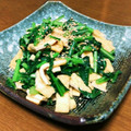 mioly's cooksnap of when they made カブの葉と油揚げの炒め.