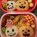 ＊ミャーコ＊'s cooksnap of when they made ハロウィンTwin'sおにぎり弁当.