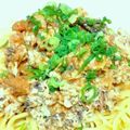 ニコ1011's cooksnap of when they made 簡単 鯖缶のクリームチーズパスタ.