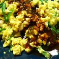 チャコ★'s cooksnap of when they made ✿焼き鳥屋さんの❀鶏ニラ✿玉子焼き.