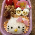 ゆうみおママです's cooksnap of when they made 簡単＊キティちゃん弁当(キャラ弁).