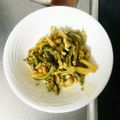 ねぞろ's cooksnap of when they made ゴーヤとじゃがいものカレー醤油炒め.