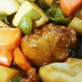 ほのぼのらっこ's cooksnap of when they made 冷凍食品から揚げと野菜の甘酢炒め.