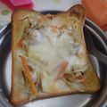 かす”お's cooksnap of when they made ゴボウサラダチーズトースト.