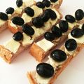 りんごとみかん♬'s cooksnap of when they made ✿黒豆クリチわさびフィンガートースト✿.