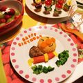 ♡みくママ♡'s cooksnap of when they made 1歳のお誕生日プレート♡アンパンマン.
